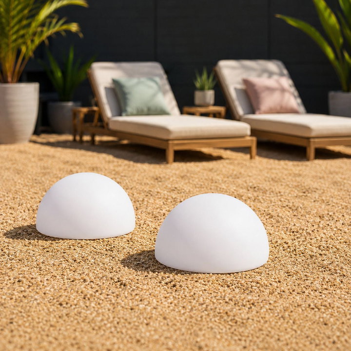 Lampada LED Multicolore a Mezza Sfera - Techly I-LED HALFB