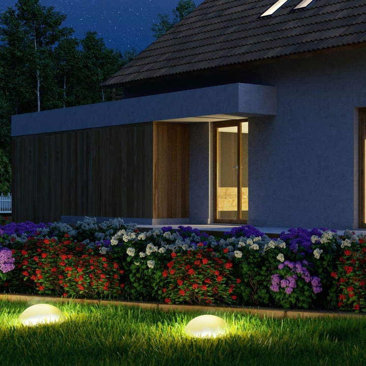 Lampada LED Multicolore a Mezza Sfera - Techly I-LED HALFB