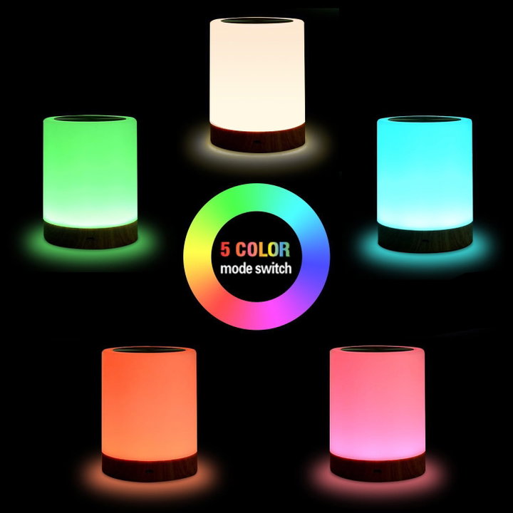 USB Smart Touch Lamp 5 Colors Intensity Adjustment - Techly I-LED TOUCH