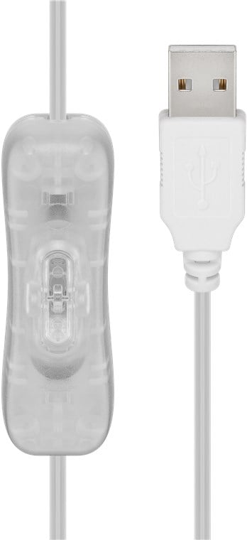 Bobina con Filo di Rame 100 Luci LED IP21 USB Interruttore On Off - Goobay I-LED-CHAIN100YARN