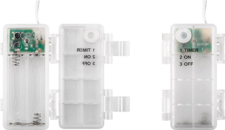 Luci Natalizie da Interno 20 LED a Filo Argentato con Timer A++ - Goobay I-LED-CHAIN20T