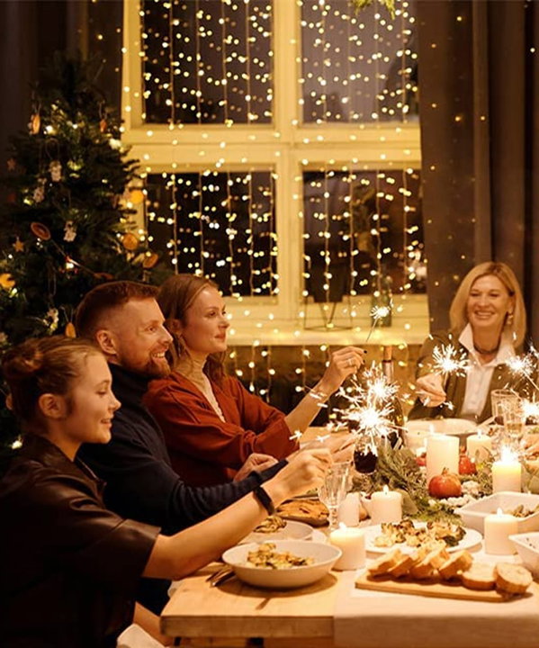Tenda Natalizia Luminosa 300 LED Alimentazione USB con Telecomando - Goobay I-LED-CHAIN300USB