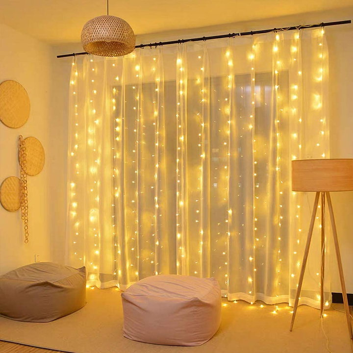 Tenda Natalizia Luminosa 300 LED Alimentazione USB con Telecomando - Goobay I-LED-CHAIN300USB