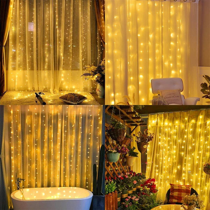 Tenda Natalizia Luminosa 300 LED Alimentazione USB con Telecomando - Goobay I-LED-CHAIN300USB