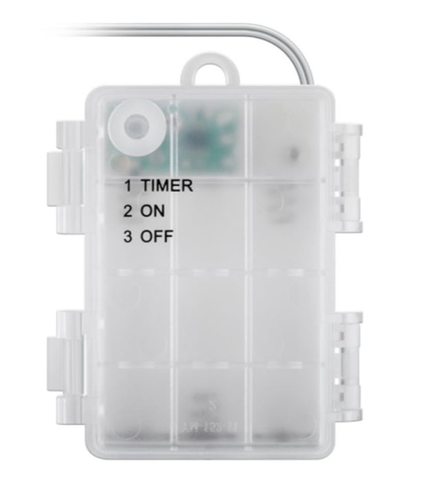 Set di 3 Alberi Luminosi con 75 LED Bianco Caldo IP44 - Goobay I-LED-CHAIN753TREE