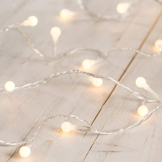 80 LED globe string warm white IP44 battery with timer - Goobay I-LED-CHAIN80GLOBES