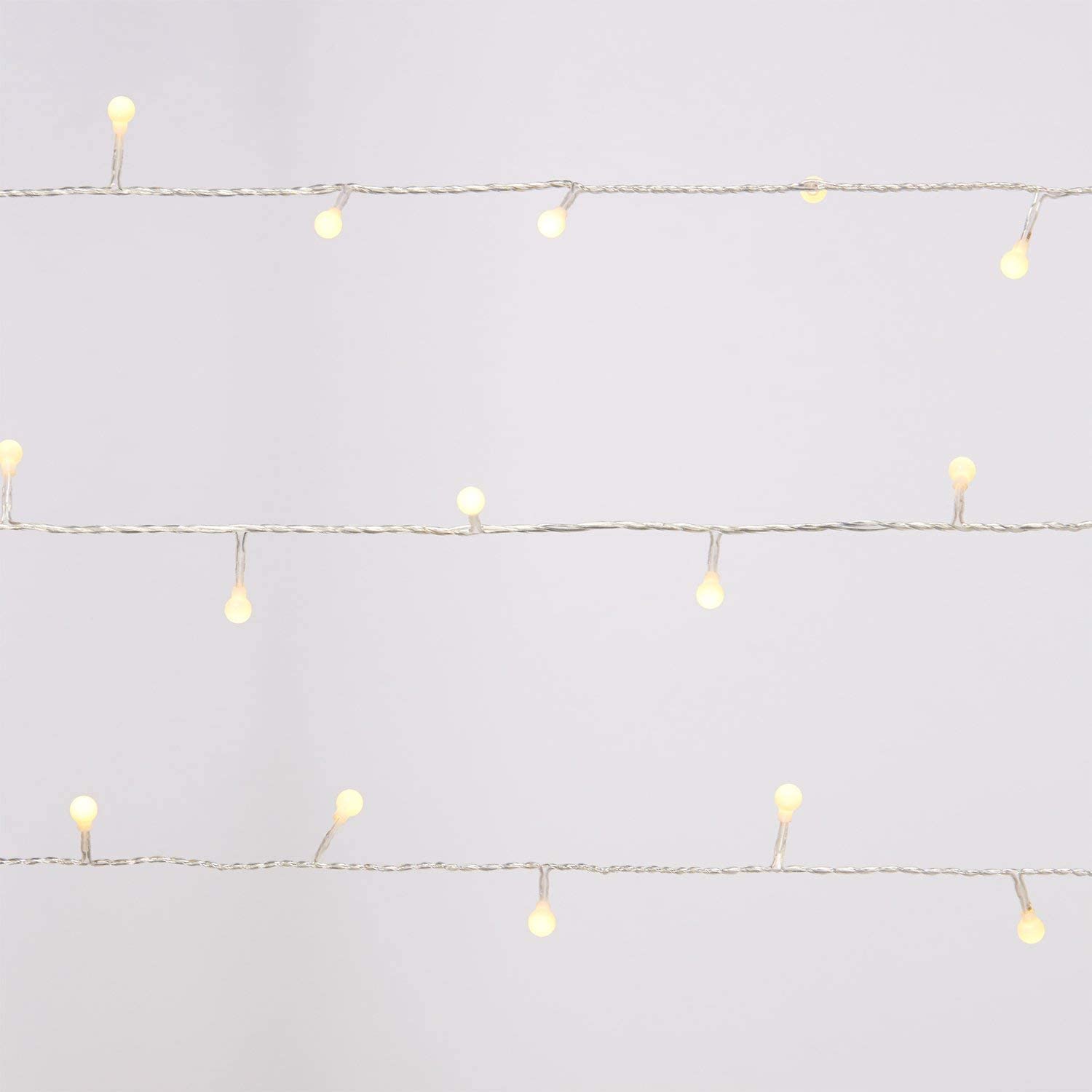 Stringa 80 LED Globo IP44 Bianco Caldo a Batteria con Timer - Goobay I-LED-CHAIN80GLOBES