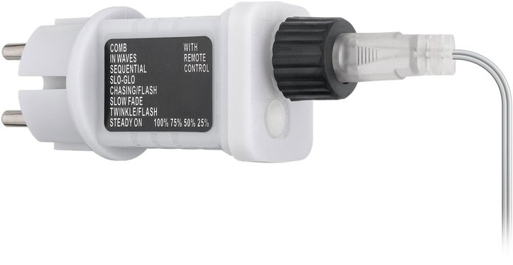 Tenda Luminosa Stelle Natalizie 80 LED Bianco Caldo con Telecomando - Goobay I-LED-CHAIN80STAR