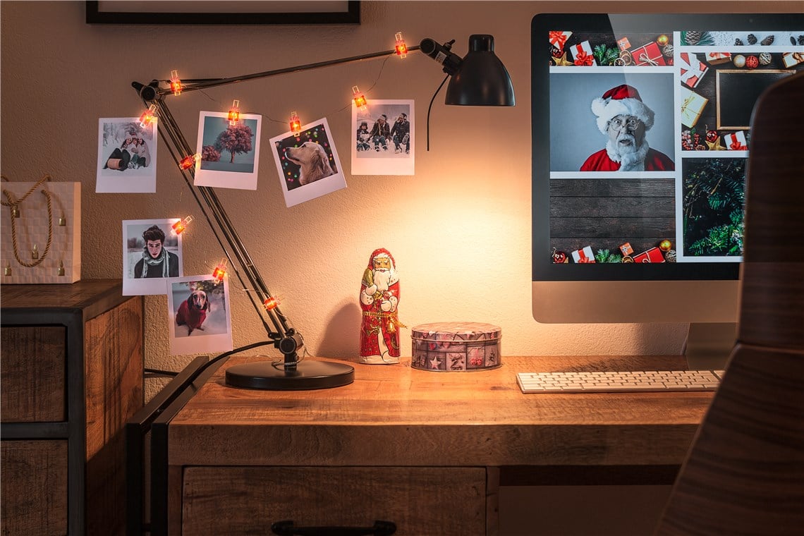10 LED String with Clip Gift Package for Hanging IP photos 20 with Timer - Goobay I-LED-CL-GIFT