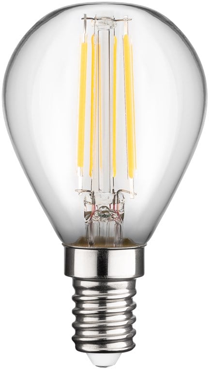 Lampadina Mini Globo E14 a Filamento Bianco Caldo 4W, Classe E - Goobay I-LED-E14-4WF