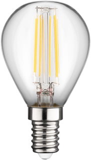 Lampadina mini globo E14 a filamento bianco caldo 4W classe E - Goobay I-LED-E14-4WF