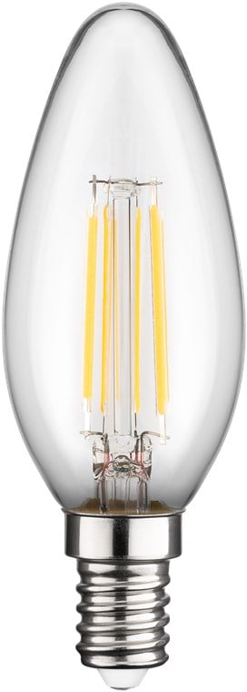 Lampadina LED Candela E14 Bianco Caldo 4W Filamento Classe E - Goobay I-LED-E14-4WFC