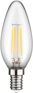 Lampadina LED candela E14 bianco caldo 4W filamento classe E - Goobay I-LED-E14-4WFC