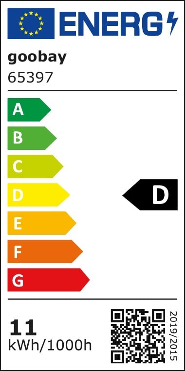 Lampadina LED E27 Bianco Caldo 11W Trasparente con Filamento, Classe D - Goobay I-LED-E27-11WFD