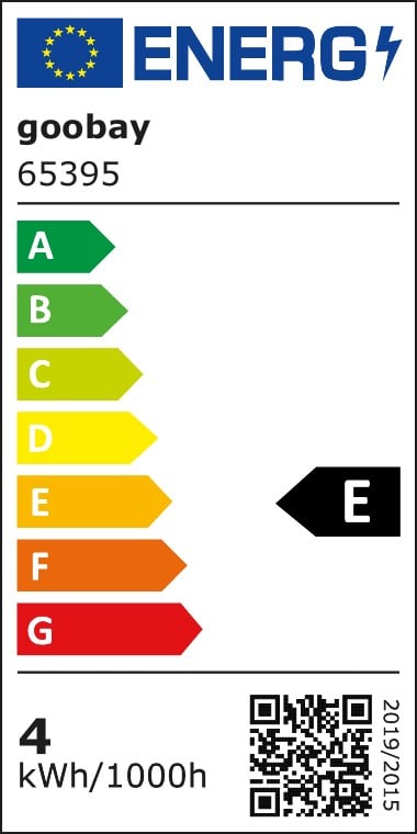 Lampadina LED E27 Bianco Caldo 4W con Filamento Classe E Trasparente - Goobay I-LED-E27-39WFGE