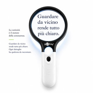 Magnifying Glass with LED Light - Goobay I-LED-READ