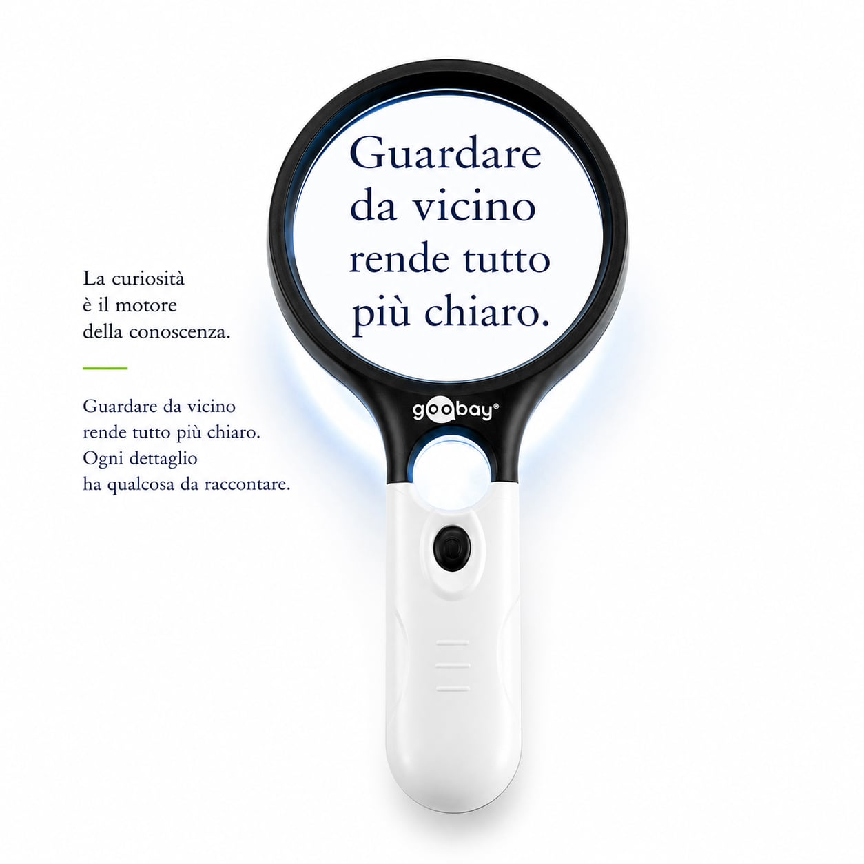 Magnifying Glass with LED Light - Goobay I-LED-READ