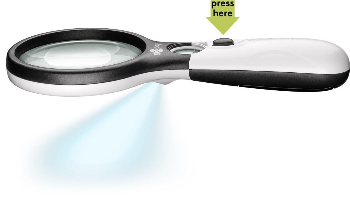 Lente di Ingrandimento con Luce a LED - Goobay I-LED-READ