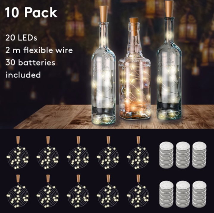 10 LED strip 20 warm white LED for bottles - Goobay I-LED-STRIP-BOTTLE-K