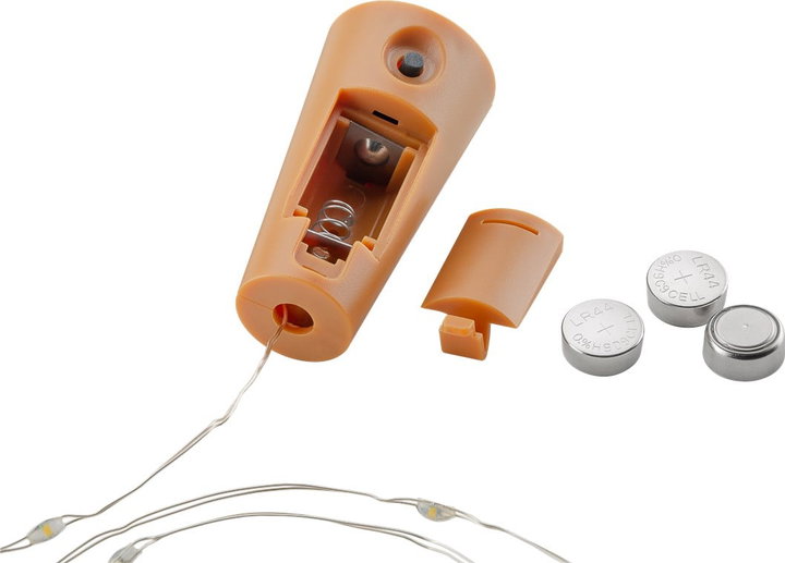 Confezione 3pz Catena Luminosa per Bottiglie 10 LED con Timer - Goobay I-LED-STRIP-BOTTLE3