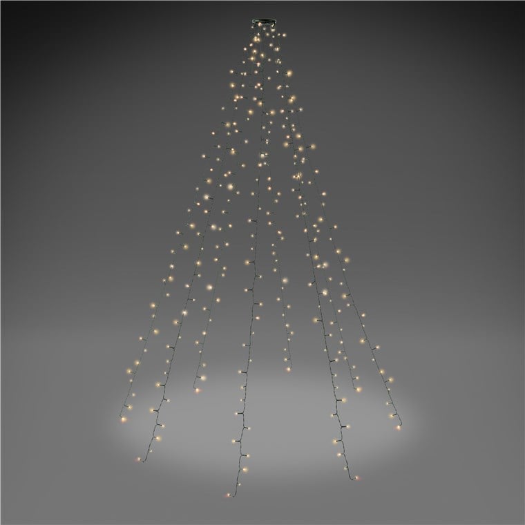 280 Light Chain LED lights IP 44 Hot White for Tree with Ring - Goobay I-LED-TREE 280