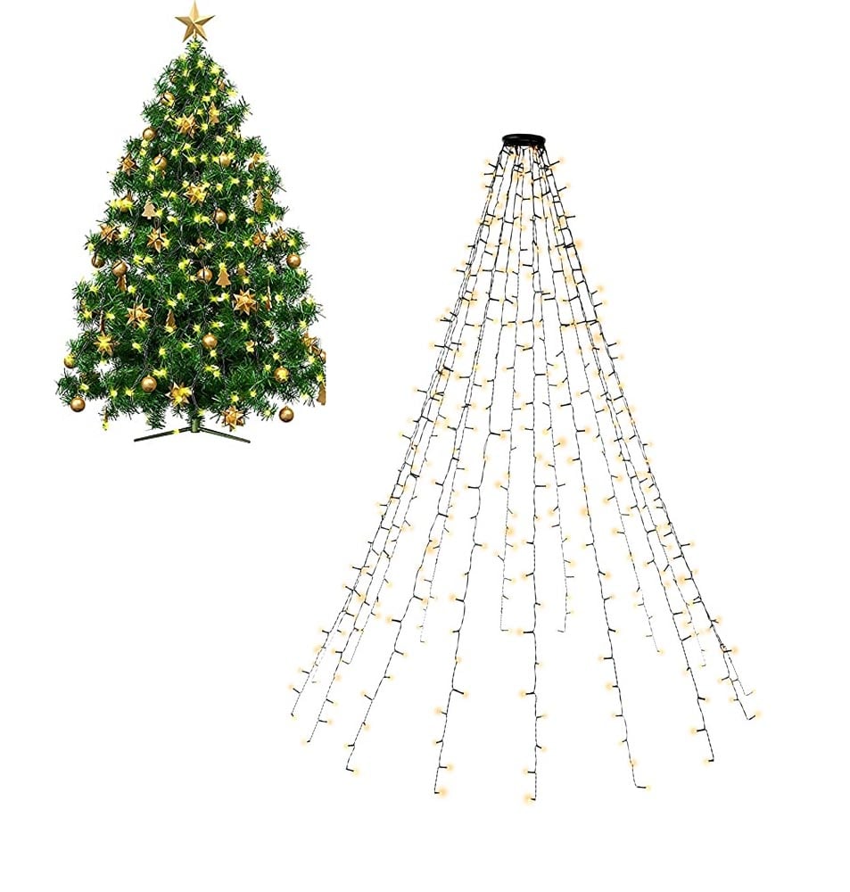 400 Light Chain LED lights IP 44 Hot White for Tree with Ring - Goobay I-LED-TREE 400