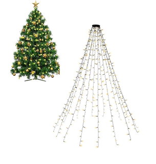 Light chain 400 LED IP44 warm white for tree with ring - Goobay I-LED-TREE400