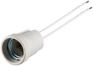 Lamp holder E27 in Ceramic with Double Cable - Goobay I-LIGHT-E27