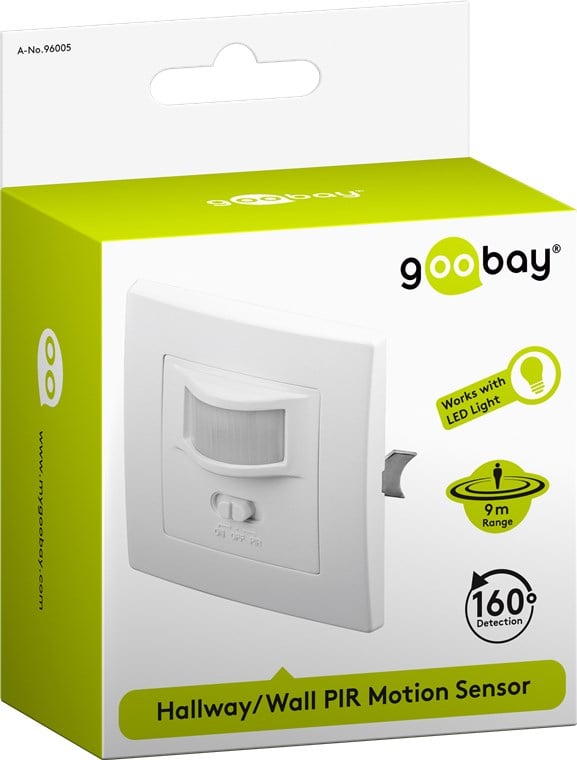 Sensore di Movimento ad Infrarossi LED da Incasso - Goobay I-LIGHT-SNR7