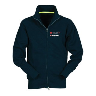 Black men's hoodie size L with Techly Professional and Intellinet logos - Techly I-NET-FELL