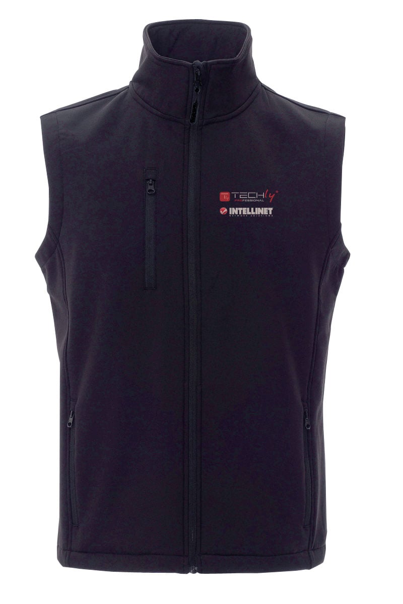 Sleeveless black man size L with Techly Professional and Intellinet logos - TECHLY I-NET-SMAL
