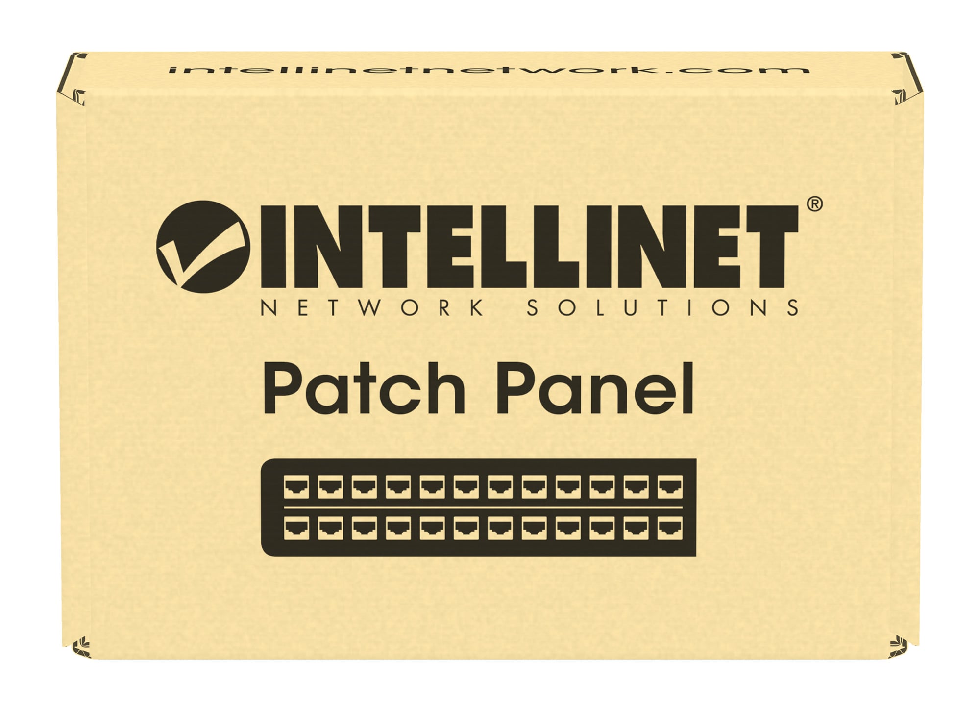 Pannello Patch 8 Posti Cat6A Schermato da Scrivania Nero - Intellinet I-PP 08-E-C6ABI