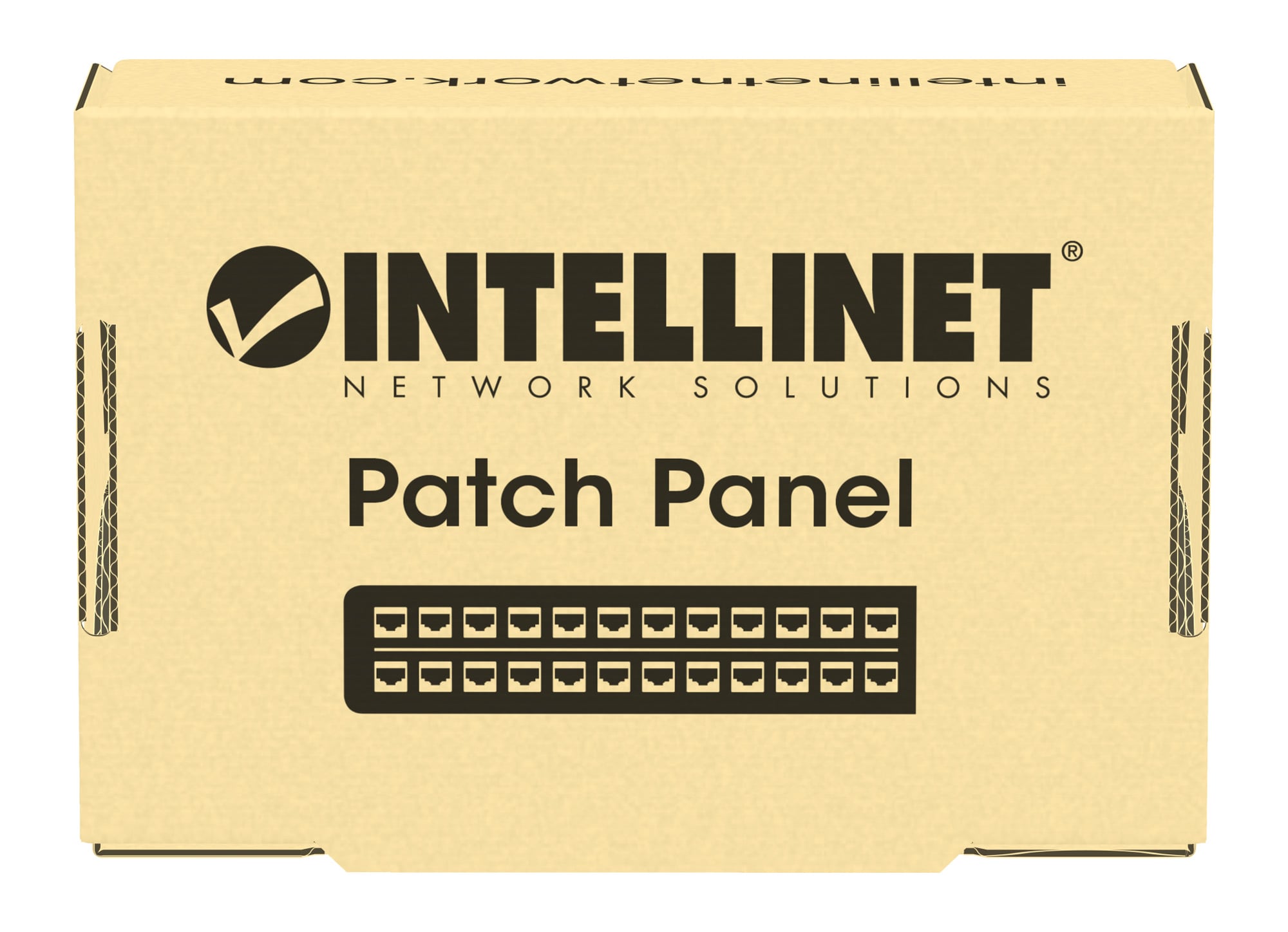 Pannello Patch 8 Posti Cat6A Schermato da Scrivania Nero - Intellinet I-PP 08-E-C6ABI