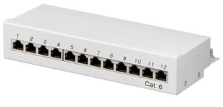 Pannello Patch 12 Porte Cat6 FTP Grigio - Intellinet I-PP 12-E-C6S