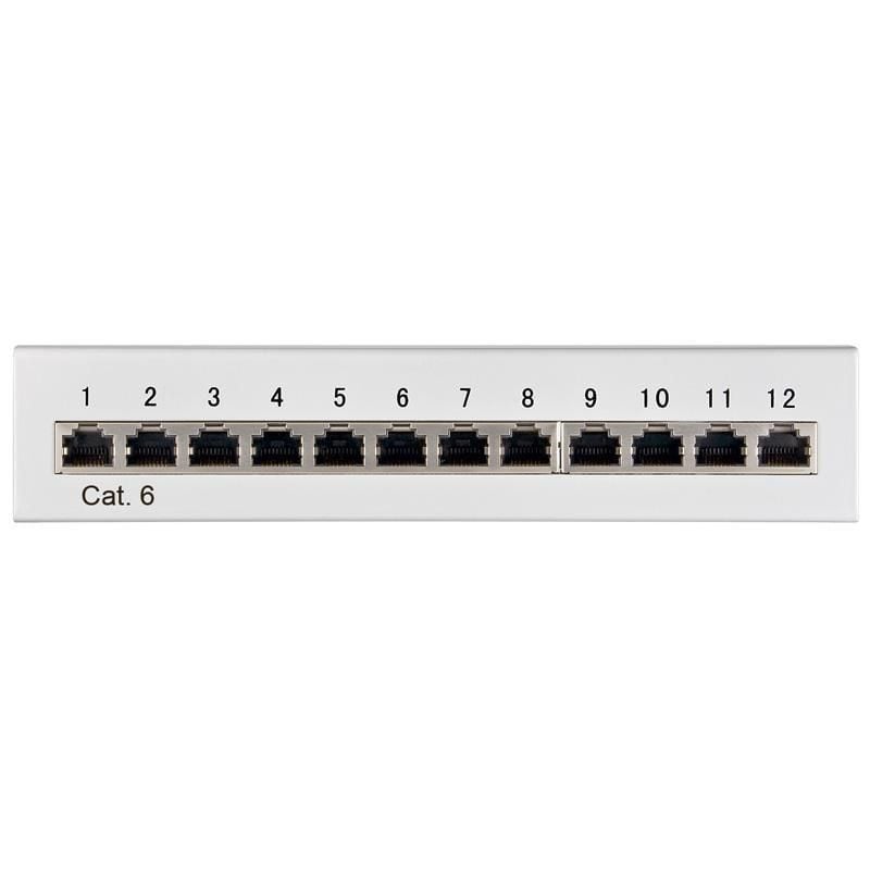 Pannello Patch 12 Porte Cat6 FTP Grigio - Intellinet I-PP 12-E-C6S