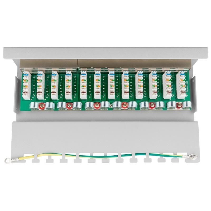 Pannello Patch 12 Porte Cat6 FTP Grigio - Intellinet I-PP 12-E-C6S