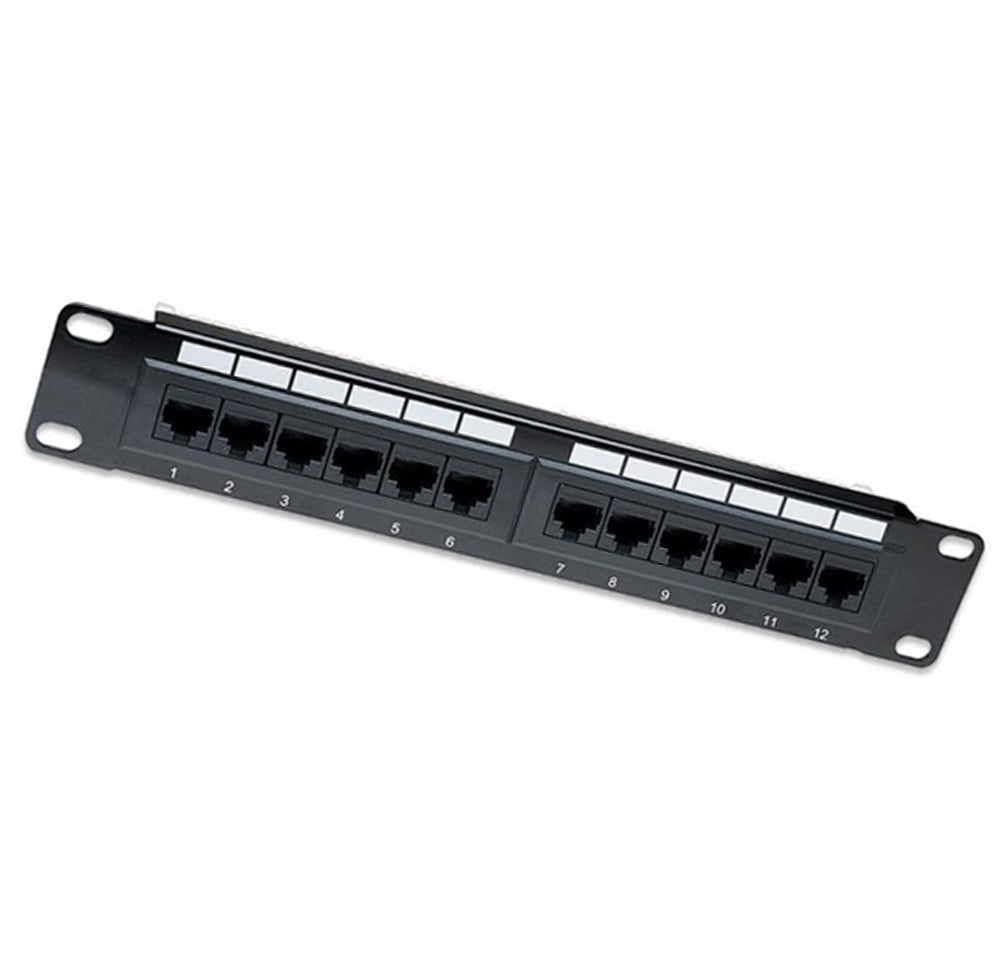 Pannello Patch per rack 10'' 12p UTP Cat6A - Intellinet I-PP 12-R6AU-10