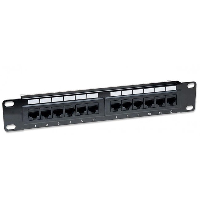 Pannello Patch per rack 10'' 12p UTP Cat6A - Intellinet I-PP 12-R6AU-10