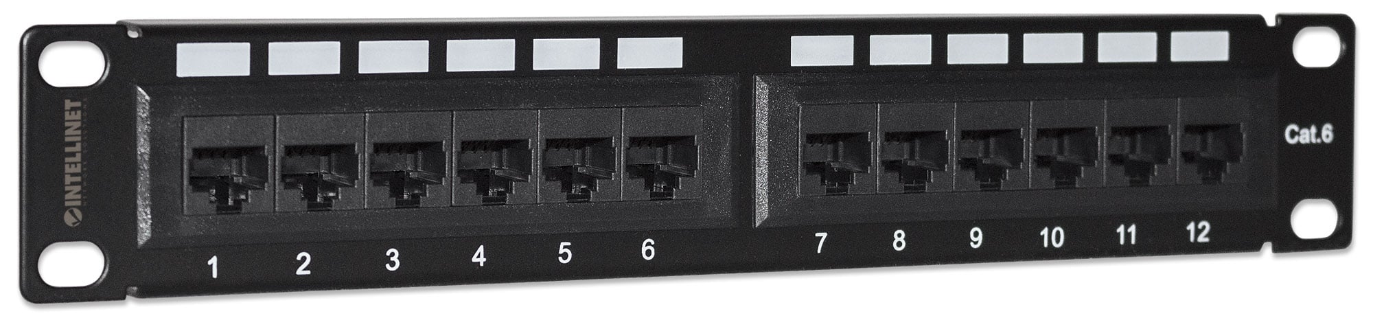 Pannello Patch per Rack 10'' 12 Porte UTP Cat6 1HE - Intellinet I-PP 12-R6U-10