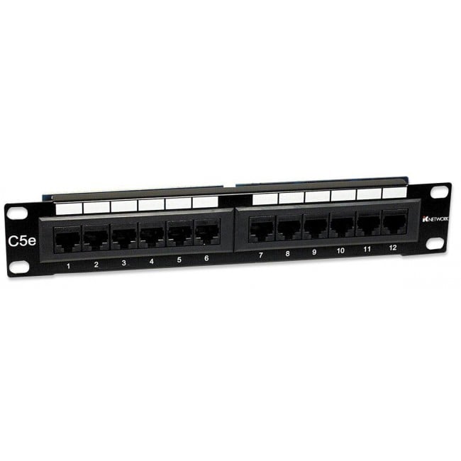 Pannello Patch 12 Porte, 10'', 1U, Cat5E UTP - Intellinet I-PP 12-RU-10