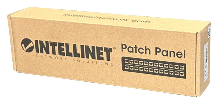 Patch Panel 12 Ports UTP Cat5e Wall Mount - Intellinet I-PP 12-RU-A-C5E