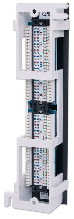 Patch Panel 12 Ports UTP Cat5e Wall Mount - Intellinet I-PP 12-RU-A-C5E