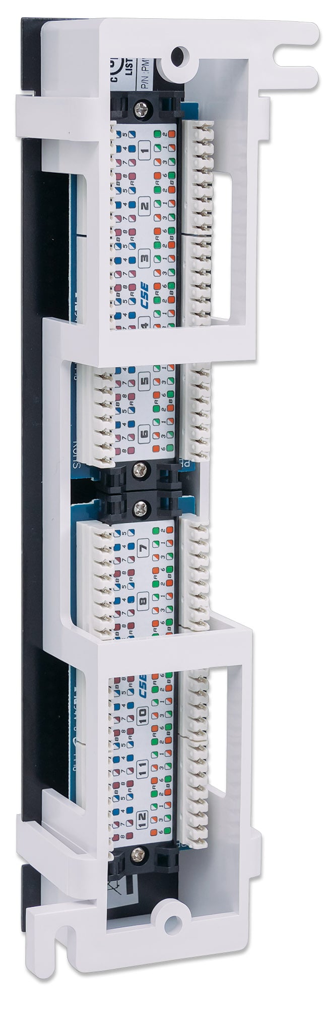 12 Patch Panel UTP Cat 5 and Wall Installation - Intellinet I-PP 12 -RU-A-C 5 E