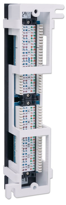Patch Panel 12 Ports UTP Cat5e Wall Mount - Intellinet I-PP 12-RU-A-C5E