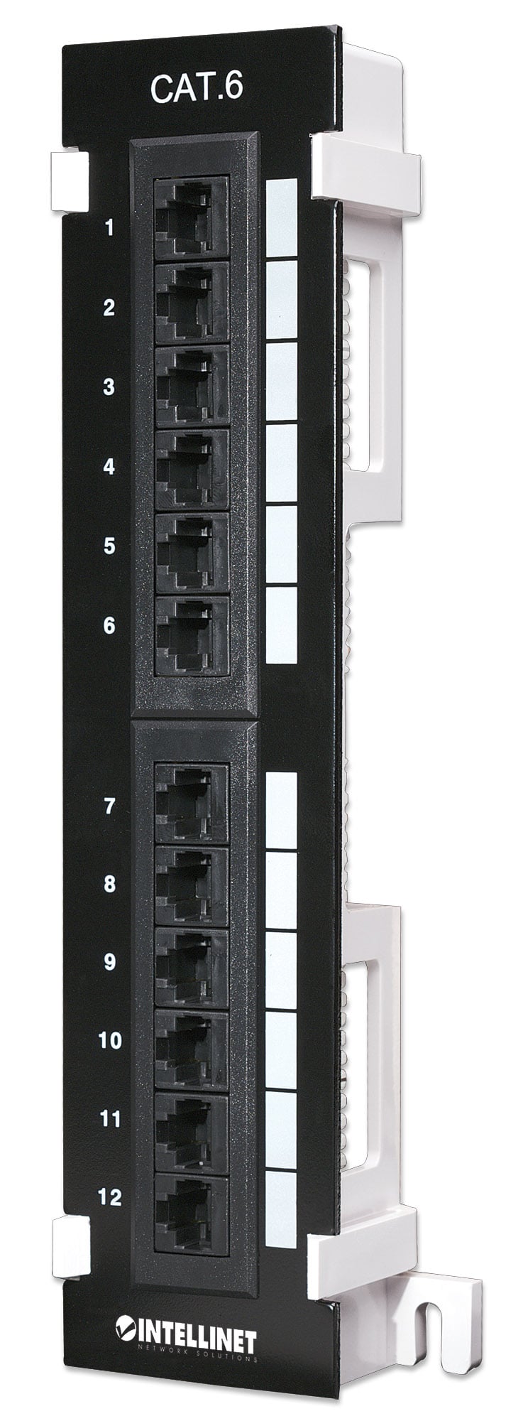 Pannello Patch 12 Porte UTP Cat6 Installazione a Muro - Intellinet I-PP 12-RU-C6