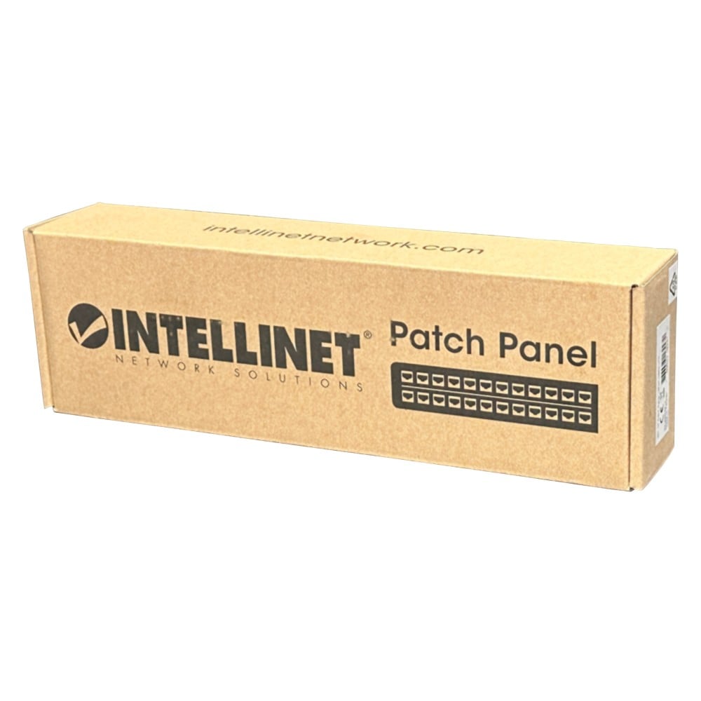 Pannello Patch 12 Porte UTP Cat6 Installazione a Muro - Intellinet I-PP 12-RU-C6