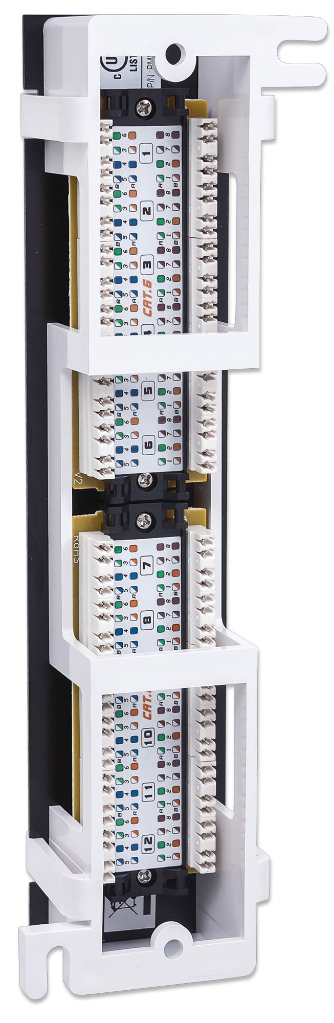 Pannello Patch 12 Porte UTP Cat6 Installazione a Muro - Intellinet I-PP 12-RU-C6