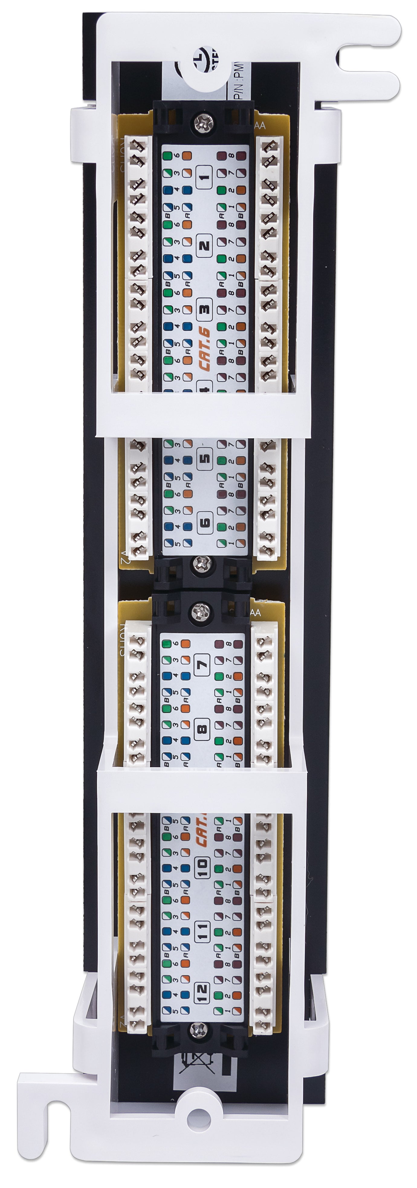 Pannello Patch 12 Porte UTP Cat6 Installazione a Muro - Intellinet I-PP 12-RU-C6