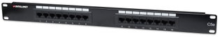 UTP Patch Panel 16 ports RJ45 Cat5E - Intellinet I-PP 16-RU-C5E