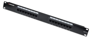 UTP patch panel 16 ports RJ45 Cat6 - Intellinet I-PP 16-RU-C6